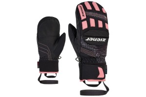 Ziener Luron Mitten junior - fekete/pink