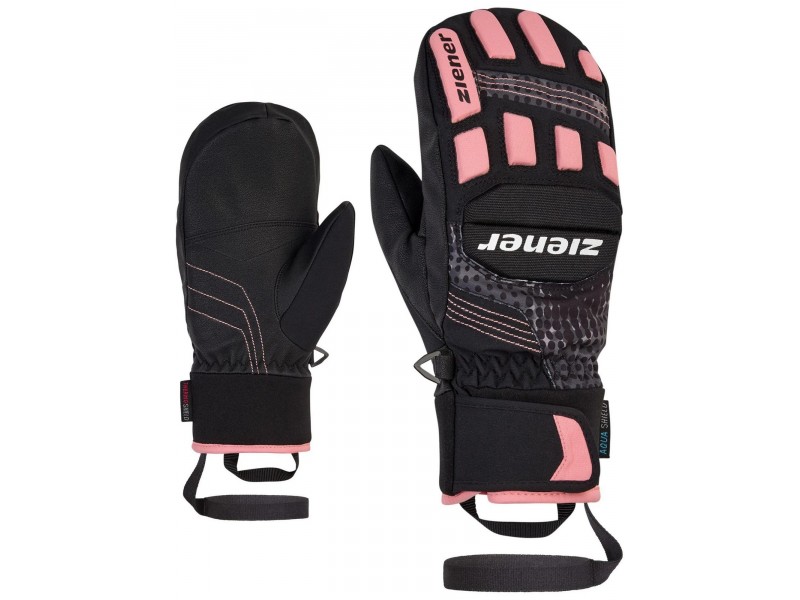Ziener Luron Mitten junior - fekete/pink