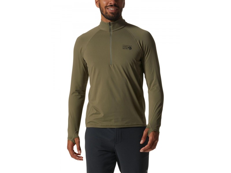 Mountain Hardwear Crater Lake 1/2 Zip D - stone green