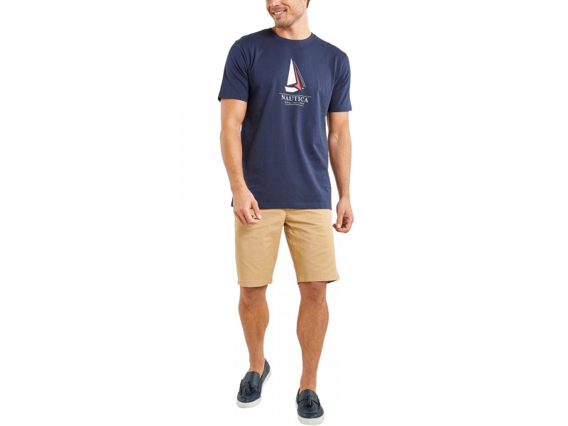 Nautica Evander férfi póló - dark navy, 100% pamut