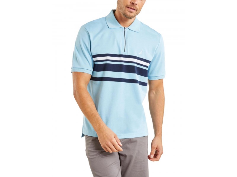 Nautica Princeton férfi póló - Sky Blue