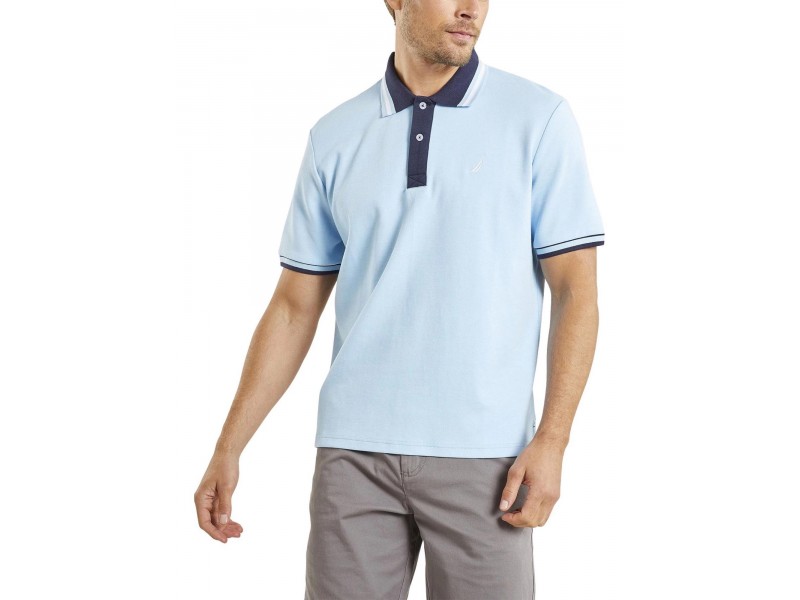 Nautica Langley férfi póló (454 sky blue)