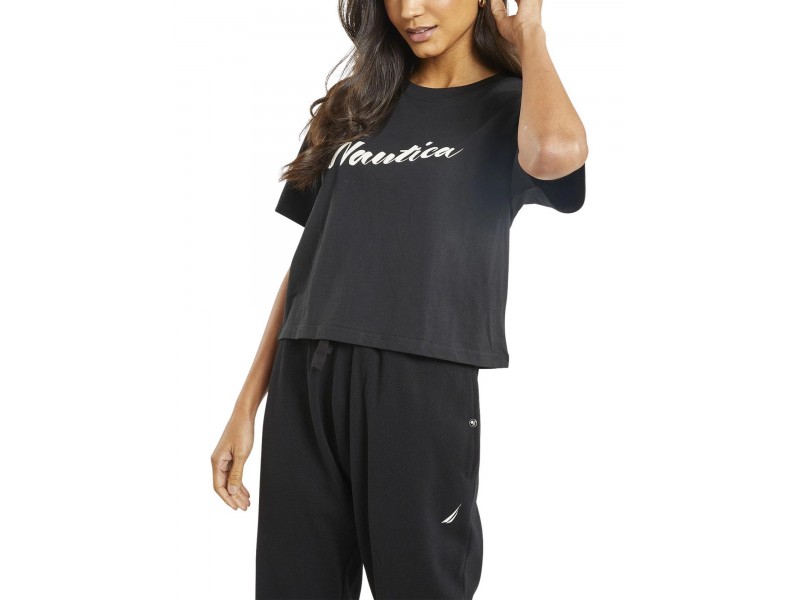 Nautica Virginia Crop női fekete póló (011-black)