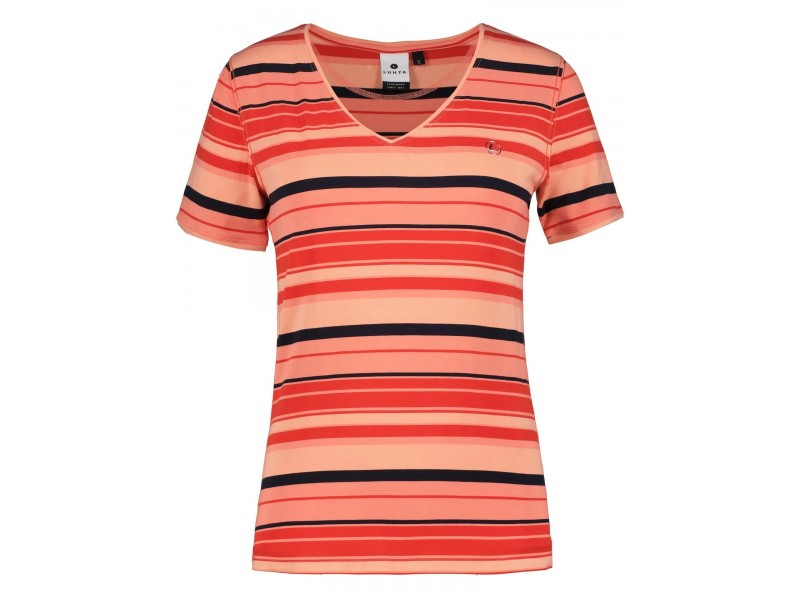 Luhta D női mintás póló - 645 coral red