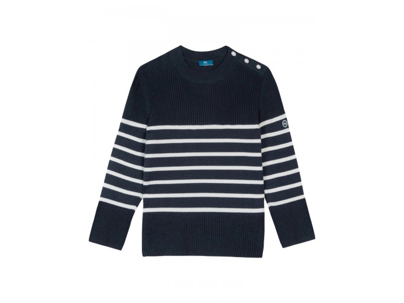 TBS Angiepul D sötétkék csíkos női pulóver