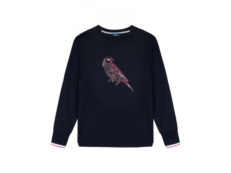 TBS Imaniron D - madármintás női pulóver