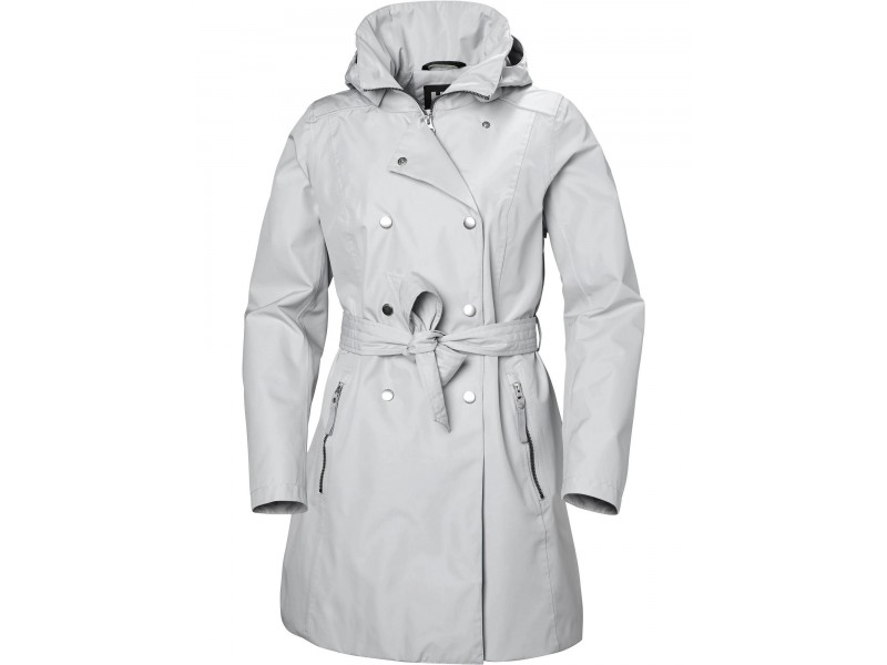 Helly Hansen W Welsey II Trench — 853 Grey Fog