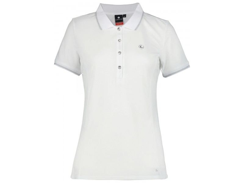 Luhta Kivimaa női galléros póló - Optic White