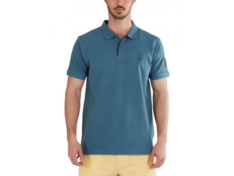 Fundango Molton férfi póló - hímzett logó, Regular Fit