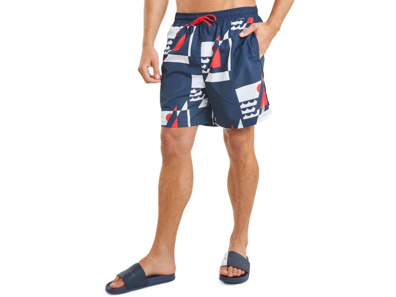 Nautica Lhanbryde 6\" férfi boardshort - Dark Navy