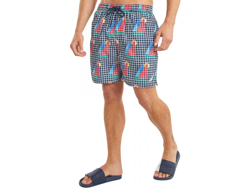 Nautica Tadeo 6” férfi fürdőnadrág - Dark Navy