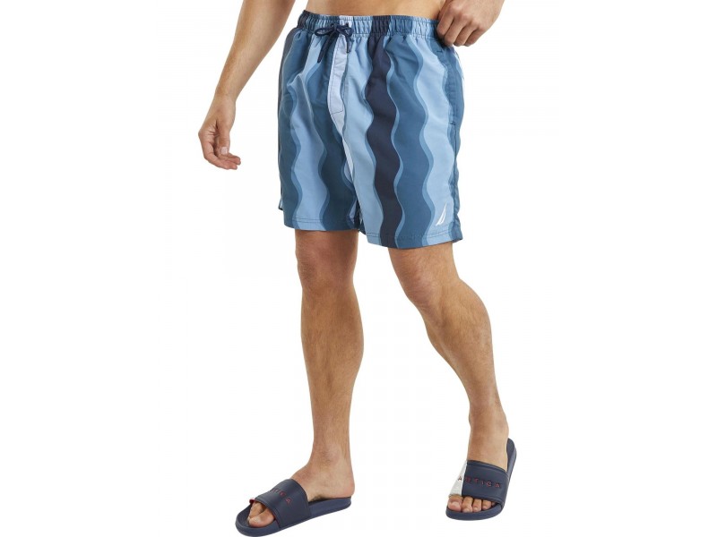 Nautica Sudbury 6 colos férfi fürdőnadrág - 518 Teal