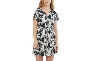 Fundango Palmetta Dress D – Black Diamond, 100% viszkóz