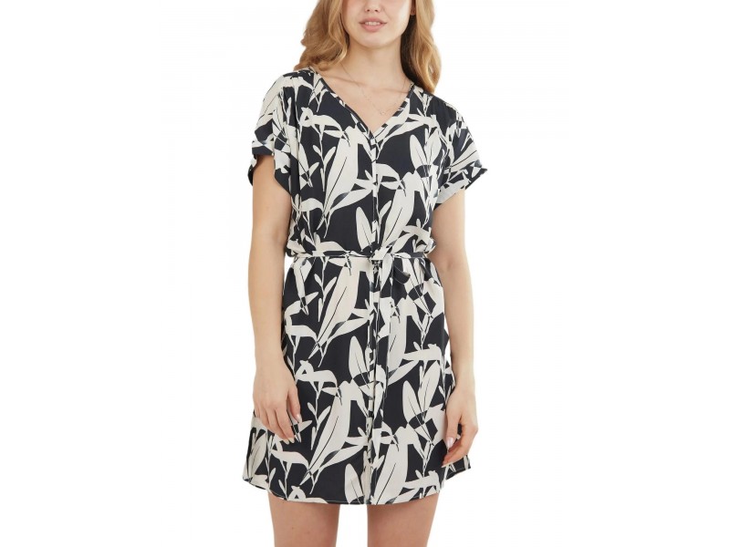 Fundango Palmetta Dress D – Black Diamond, 100% viszkóz