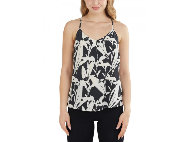 Fundango Indi Top D — fekete ujjatlan női felső