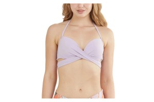 Fundango Lola Twisted Top D — soft lilac női fürdőruha