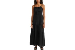 O'Neill Quorra Maxi Dress – fekete, 100% viszkóz