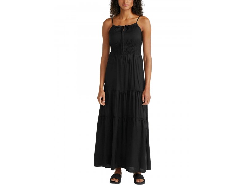 O'Neill Quorra Maxi Dress – fekete, 100% viszkóz