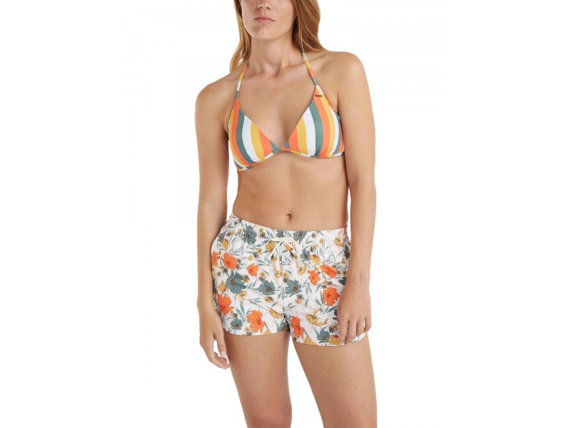 O'Neill Anglet 11 női virágmintás swimshort (fehér/kék)