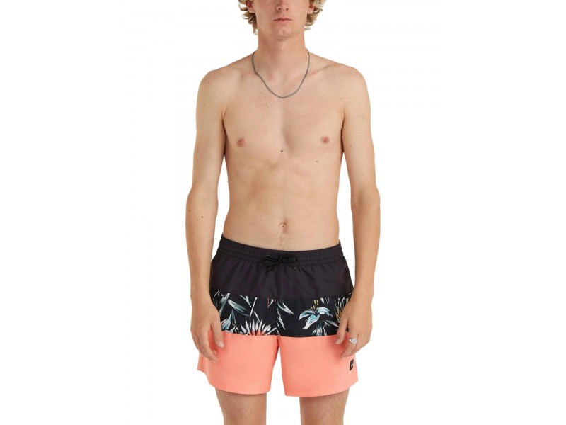 O'Neill Cali Block 15 férfi fürdőshort - Black Tropicana
