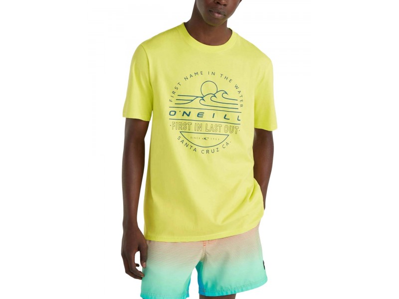 O'Neill Jack O Neill Muir férfi póló - neon sárga