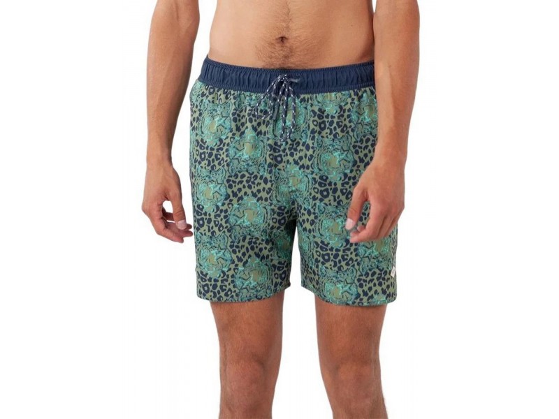 Barts Vinais Shorts D (03 Navy) — trópusi mintás fürdőnadrág