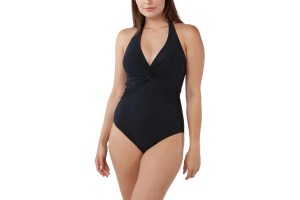 Barts Solid Halter One Piece D - fekete fürdőruha