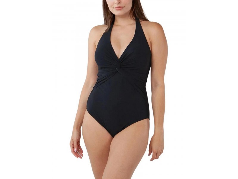 Barts Solid Halter One Piece D - fekete fürdőruha