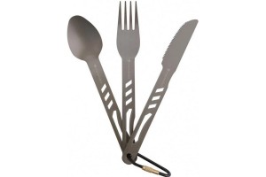 Ferrino Set Cutlery Alu D - Eloxált alumínium evőeszköz
