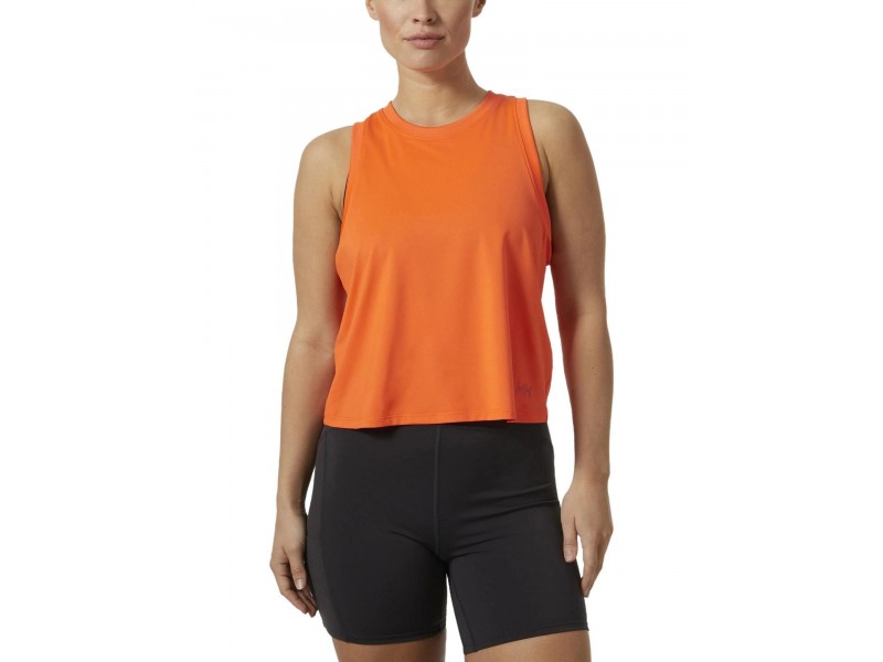 Helly Hansen W Ocean Cropped Tank Top - Flame
