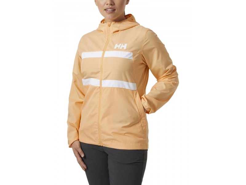 Helly Hansen W Salt Stripe Windbreaker - Miami Peach