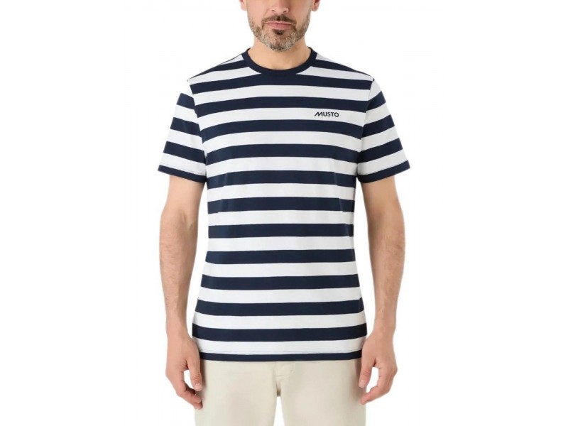 Musto M Classic csíkos férfi póló - Navy
