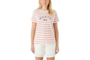 Musto W Classic Striped női póló - Sweet Raspberry