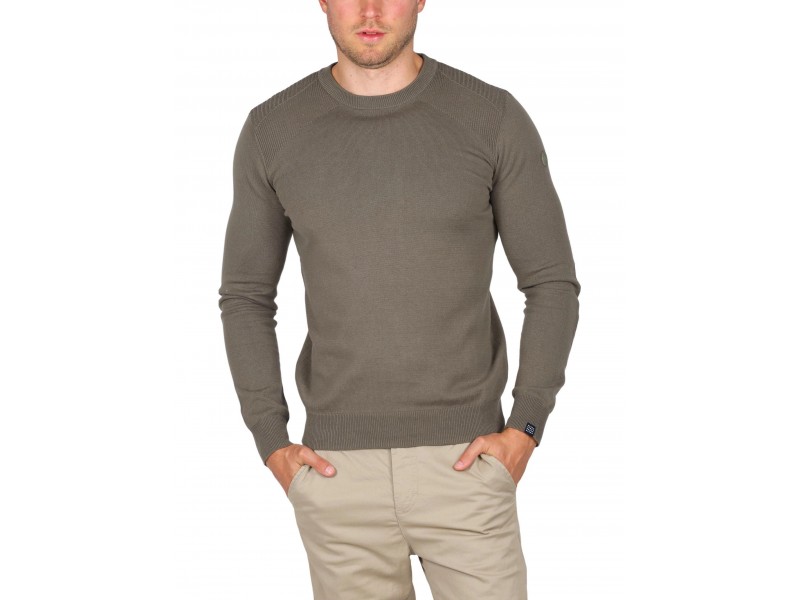 TBS Premiron D férfi pulóver – 100% pamut, 368-lierre