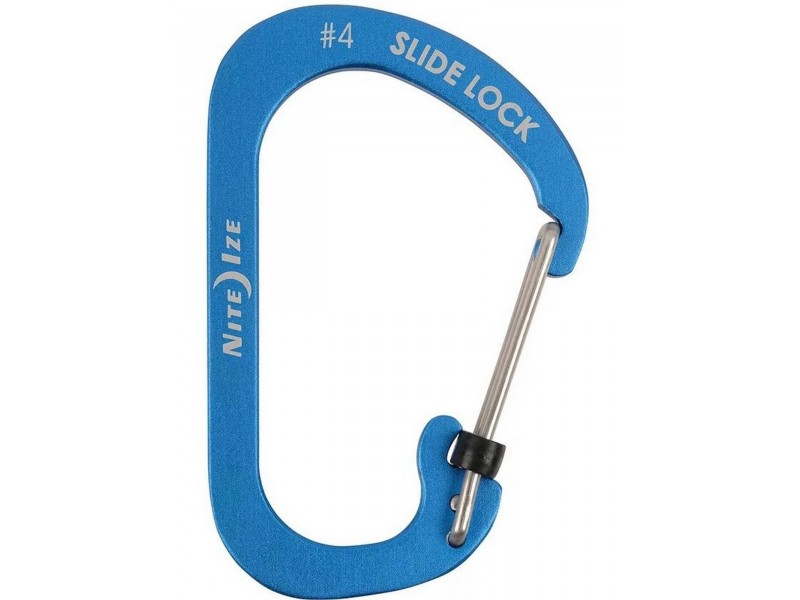 Niteize SlideLock alu karabiner #4 - Kék D