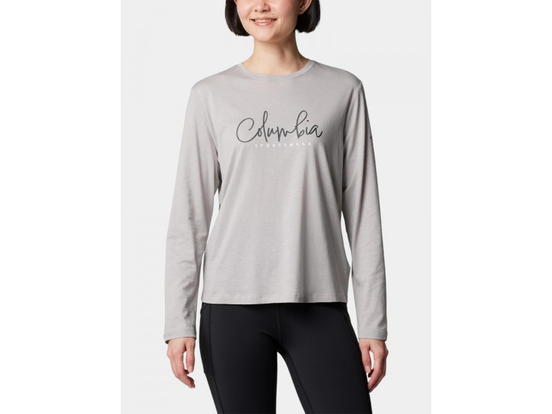Columbia Trek Relaxed női hosszú ujjú póló - 038 Columbia grey