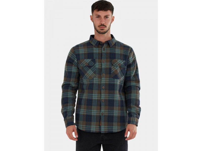 Fundango Roddy Lined Shirt férfi ing - navy