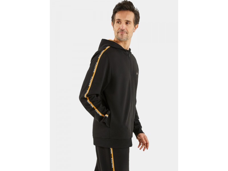 Nautica Danaus FZ Hoody D - fekete férfi kapucnis pulóver