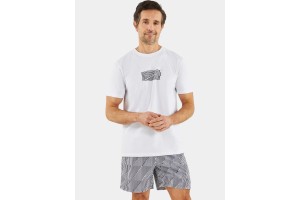 Nautica Honley férfi fehér póló, 100% pamut