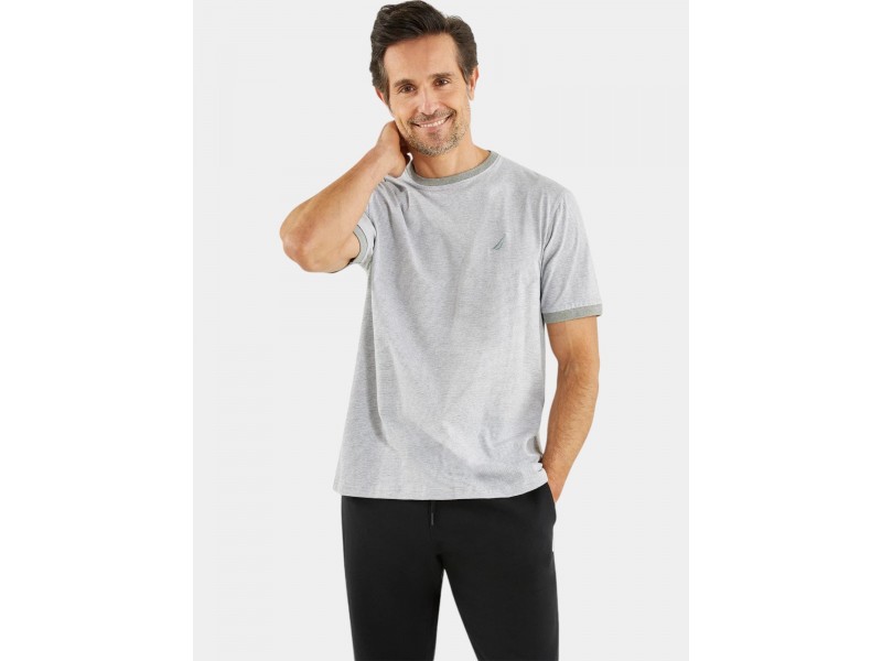 Nautica Horsforth férfi szürke csíkos póló