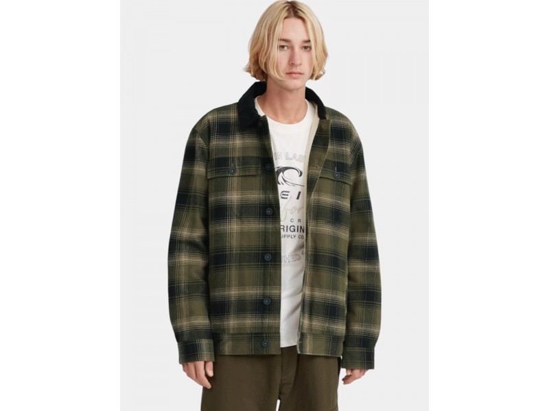 O'Neill TRVLR férfi polárbéléssel dzseki - zöld kockás