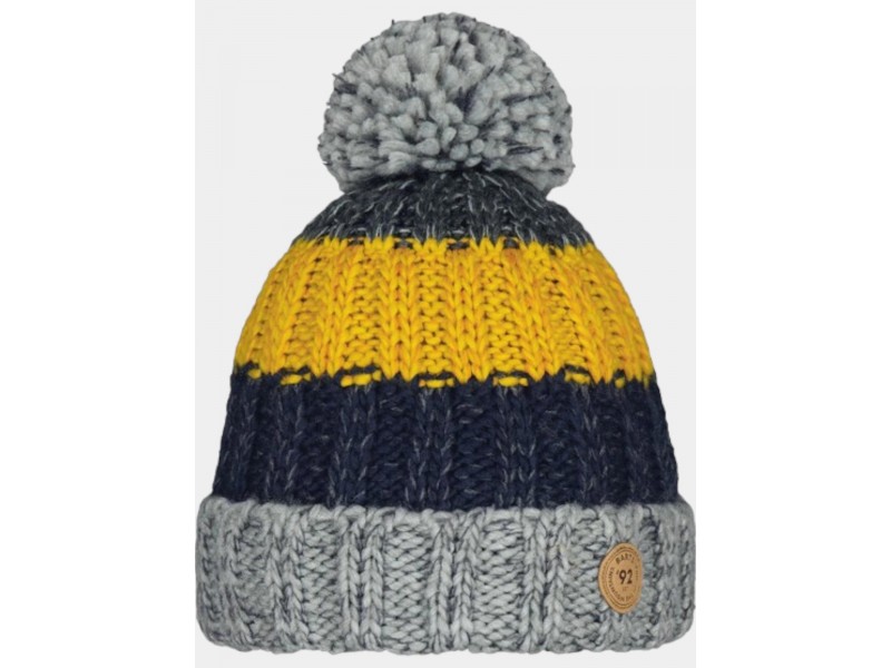 Barts Wilhelm Beanie - sárga pom-pom sapka