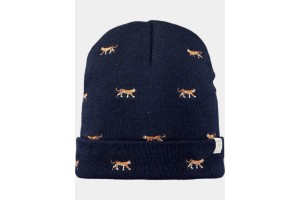 Barts Vinson Beanie Kids D – sárga rókamintás, navy