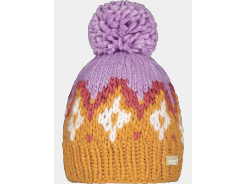 Barts Curley Beanie női sapka - 17-yellow, pom-pom