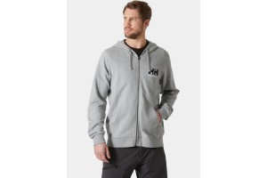Helly Hansen Hh Logo Full Zip Hoodie 2.0 - szürke melange