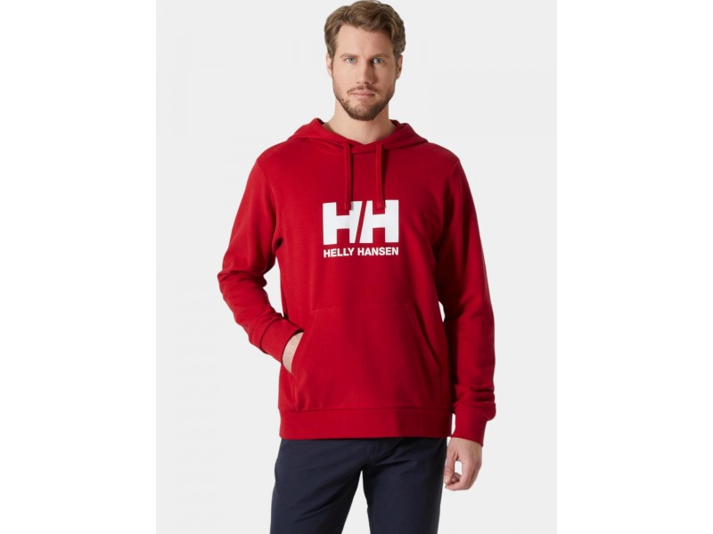 Helly Hansen HH Logo Hoodie 2.0 D - férfi, piros