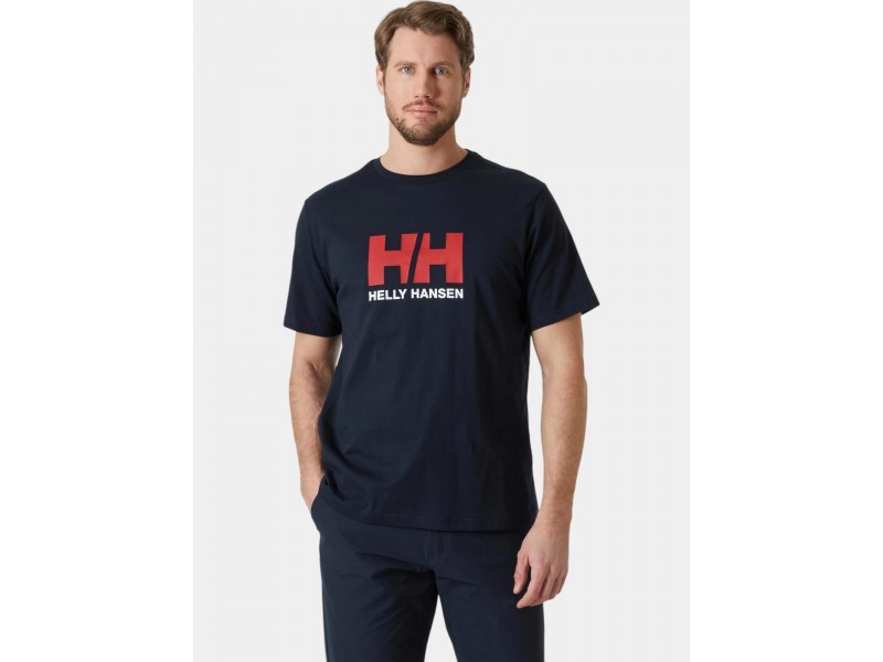 Helly Hansen HH Logo T-Shirt 2.0 D - Navy, 100% organikus pamut