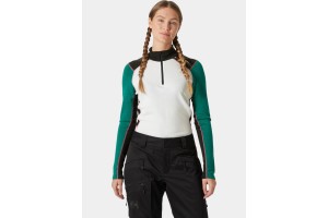 Helly Hansen női Lifa Merino 1/2 Zip — emerald