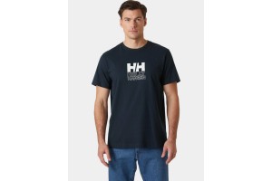 Helly Hansen Core Graphic férfi póló - navy