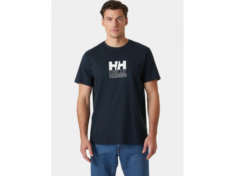 Helly Hansen Core Graphic férfi póló - navy